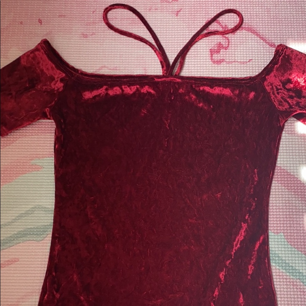 Red velvet bodysuit